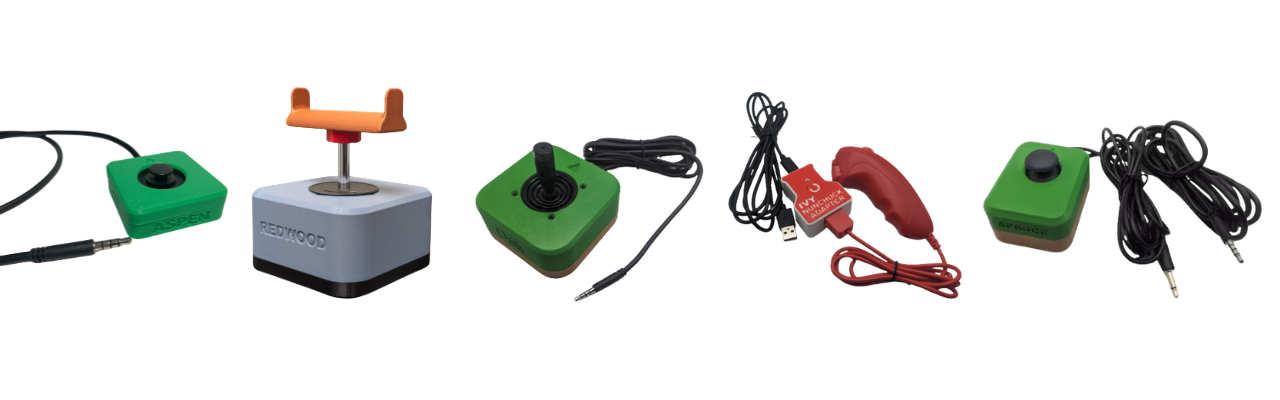 Photo of various MMC Joysticks