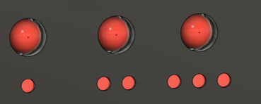 A render of the LipSync Hub with 3 LEDs visible