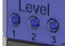 A render of the Open Playback Recorder with 3 LEDs visible