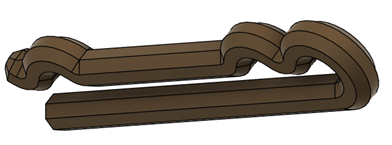 The previous sketches after being used to create the pin.