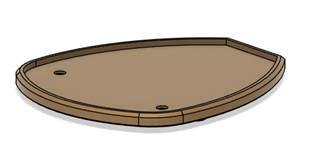 The non slip base of the willow joystick. 