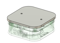 The final extrusion of the oak non slip base. 