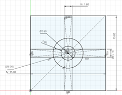 A sketch used to add ribs to a screw post